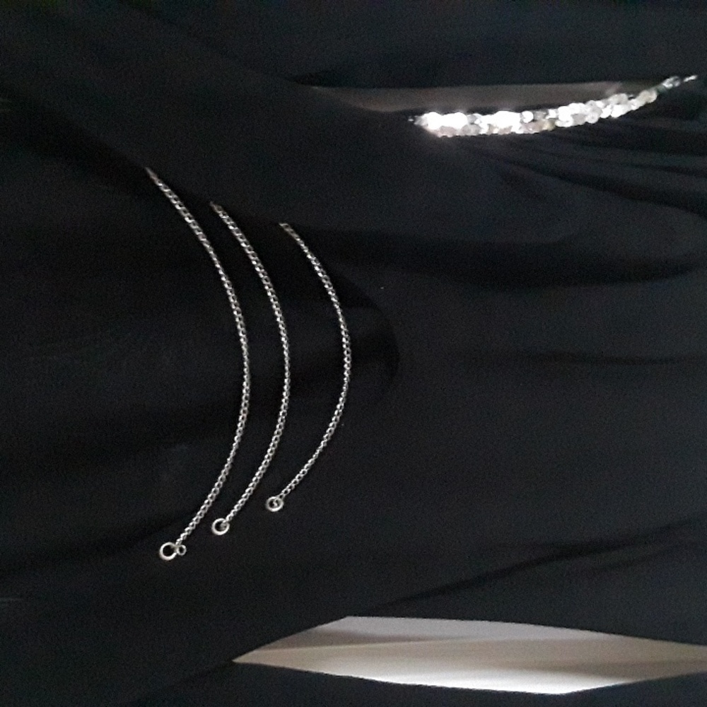 Y2K Triple Five Soul Rare long sleeve chain back sequin black tiger top Demure - Picture 3 of 13